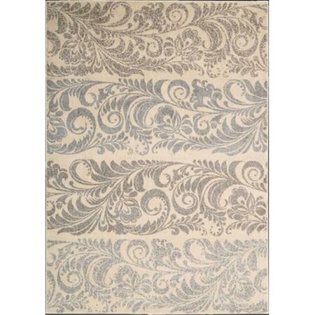 NOURISON Utopia Area Rug Collection Ivory 2 Ft 6 In. X 4 Ft 2 In. Rectangle 99446091697